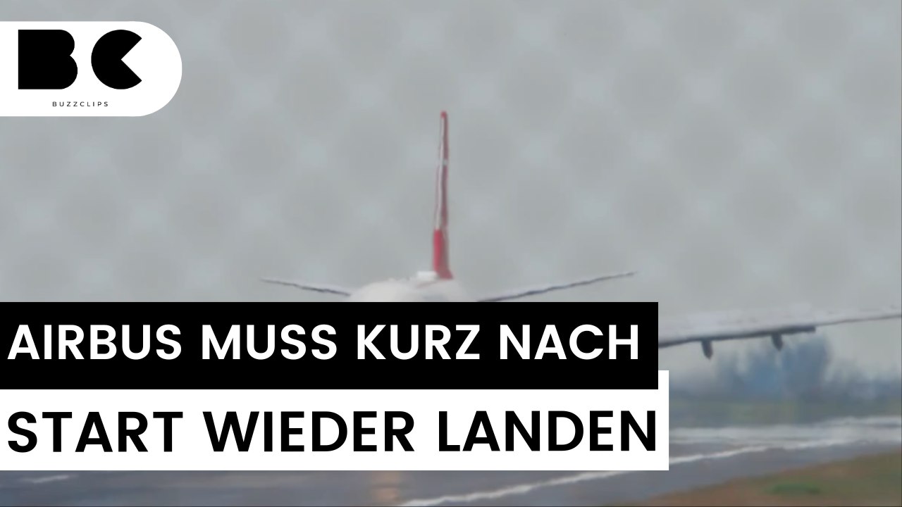 Flugzeug verliert Verkleidung beim Start - muss wieder umdrehen