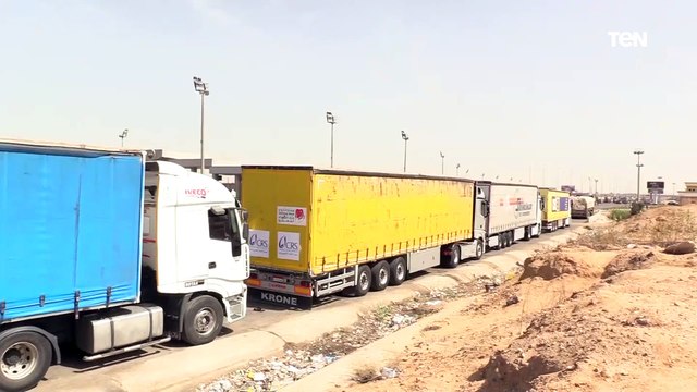 اللواء أحمد فتحي: إجمالي ما تم تقديمه من مساعدات للأشقاء في غزة بلغ 200 طن عبر 76 شاحنة في 5 قوافل