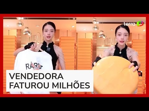 Chinesa viraliza exibindo produtos por apenas 3 segundos em lives de compras