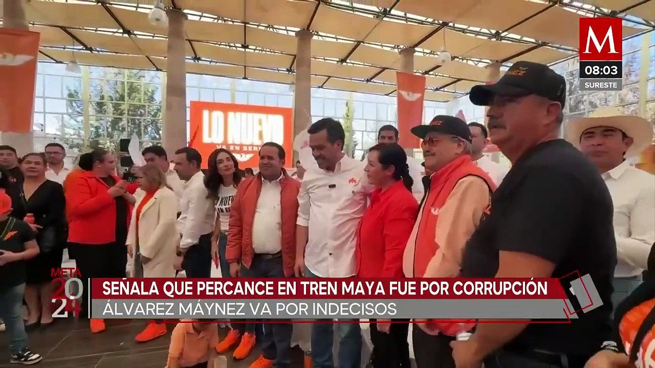 Álvarez Máynez afirma que percance en Tren Maya fue por corrupción