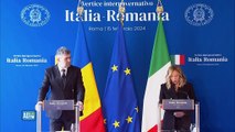 Vertice Italia- Romania: la conferenza stampa di Meloni