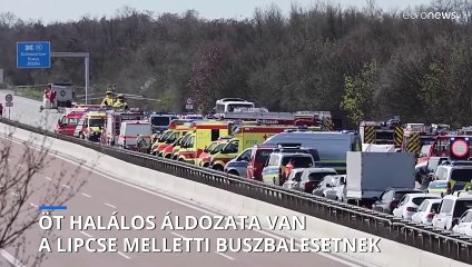 Buszbaleset: öten meghaltak egy német autópályán