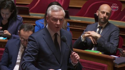 "Je confirme ma détermination totale à revenir sous les 3% de déficit public à l'horizon 2027" déclare Bruno Le Maire