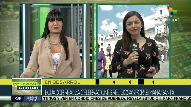 Fieles católicos de Ecuador renovaron su fe en la procesión de Jesús