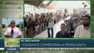 Salvadoreños conmemoran la Semana Santa