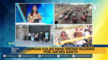 ¡Largas colas por Semana Santa! Cientos de fieles participan en el recorrido de las 7 iglesias