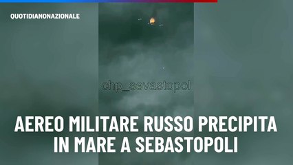 Aereo militare russo precipita in mare a Sebastopoli