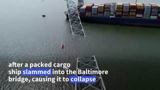 Aftermath of Baltimore bridge-ship collision