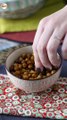 Garbanzos tostados en la freidora de aire