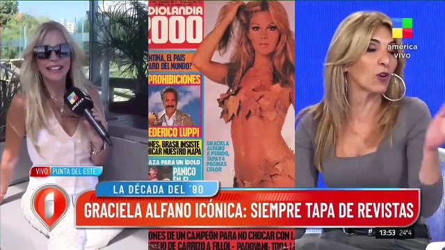 Fue una década interesante : Graciela Alfano recordó sus amoríos con Menem, Macri y Maradona