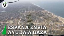 España lanza sobre Gaza 26 toneladas de ayuda humanitaria con 11.000 raciones de comida