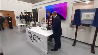 Princess Anne visits Power Roll factory