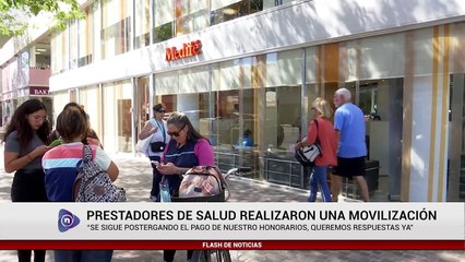 PRESTADORES DE SALUD REALIZARON UNA MOVILIZACIÓN