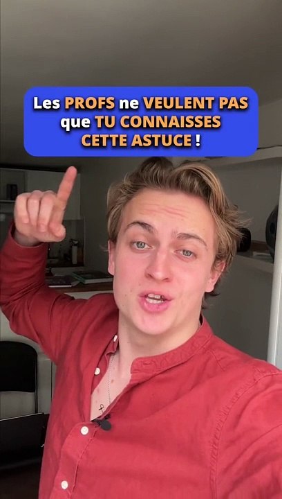 Les profs ne veulent pas que tu connaisses cette astuce 