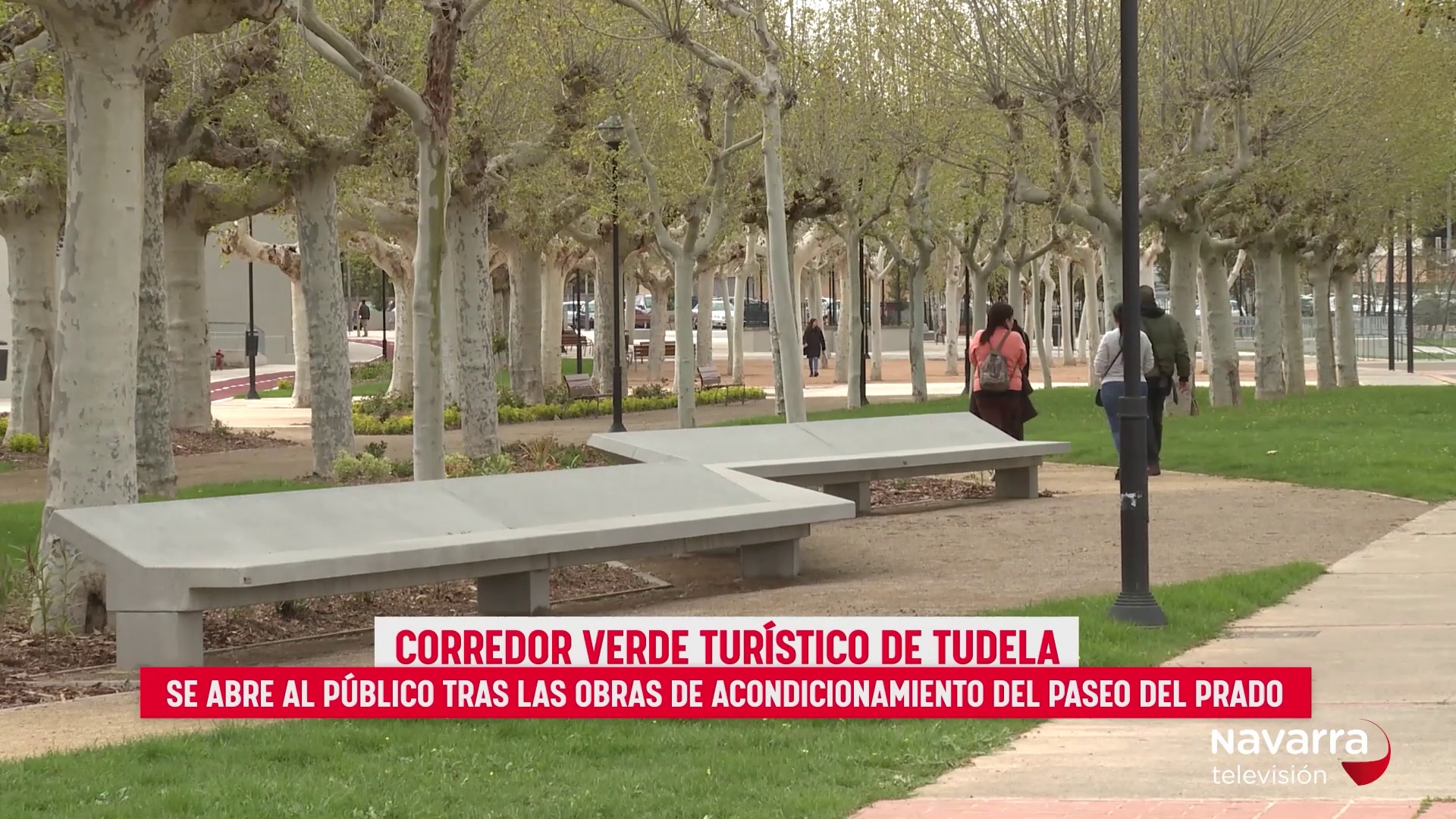 Terminan las obras y se abre al público el corredor verde de Tudela