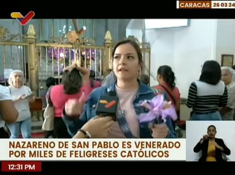 Feligreses desbordan los templos caraqueños al venerar al Nazareno de San Pablo