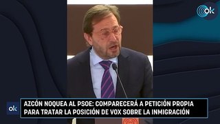 Azcón noquea al PSOE comparecerá a petición propia para tratar la posición de Vox sobre la inmigración