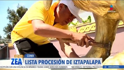 Alistan los escenarios para la 181 representación de la Pasión de Cristo en Iztapalapa