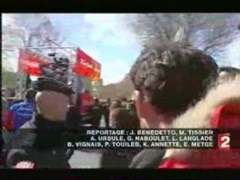 Tibet Flamme olympique à Paris le 07 avril 2008 !