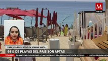 ¿Cómo determina Cofepris qué playas son aptas para uso recreativo?