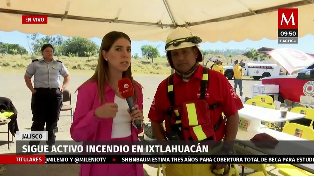 Tras cuatro días, incendio forestal en Ixtlahuacán, Jalisco, sigue activo