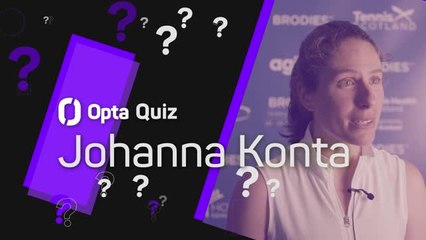 Télécharger la video: Opta Quiz - How well does Johanna Konta know her career?