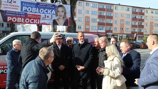 Konferencja PiS w Leborku