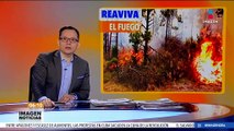 Se reaviva el fuego en Jilotzingo, Estado de México