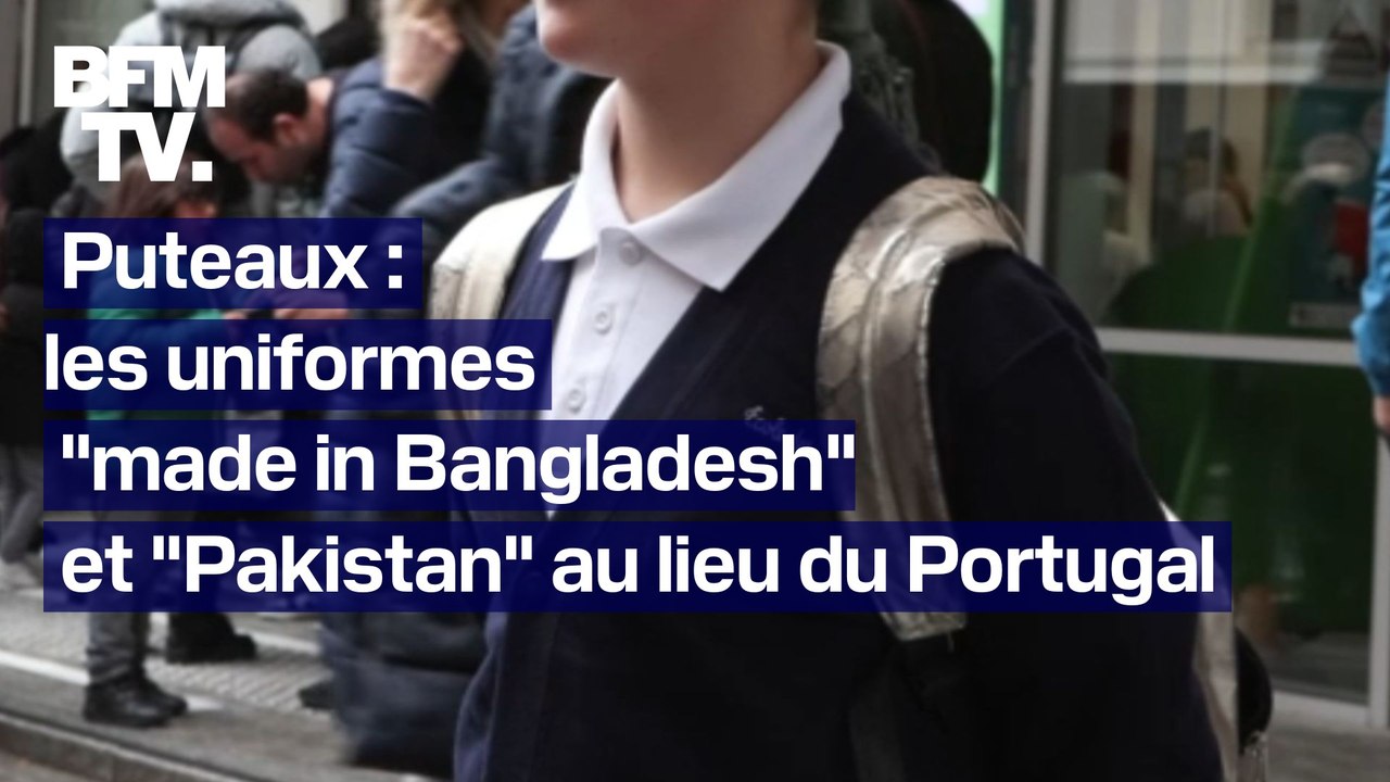 Puteaux: les uniformes à l'école conçus au Bangladesh et au Pakistan, au lieu du Portugal initialement prévu