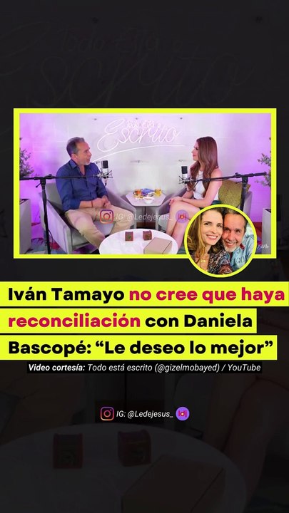 ¡Iván Tamayo cuenta por qué terminó su relación con Daniela Bascopé!