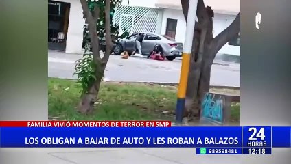 SMP: Familia es asaltada a balazos tras salir de una agencia bancaria
