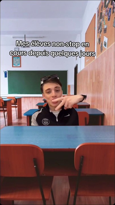 Mes élèves non-stop en cours depuis quelques jours