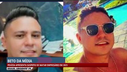 Polícia apresenta suspeito de matar empresário em 2023
