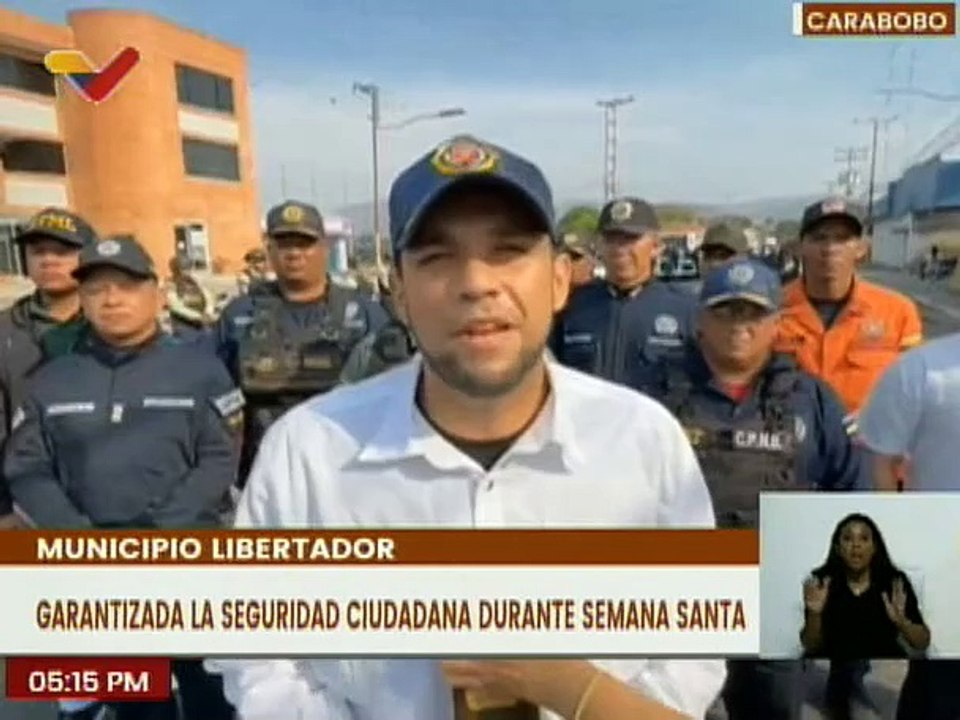Más de 200 funcionarios se despliegan para el resguardo de la Semana Mayor en el edo. Carabobo