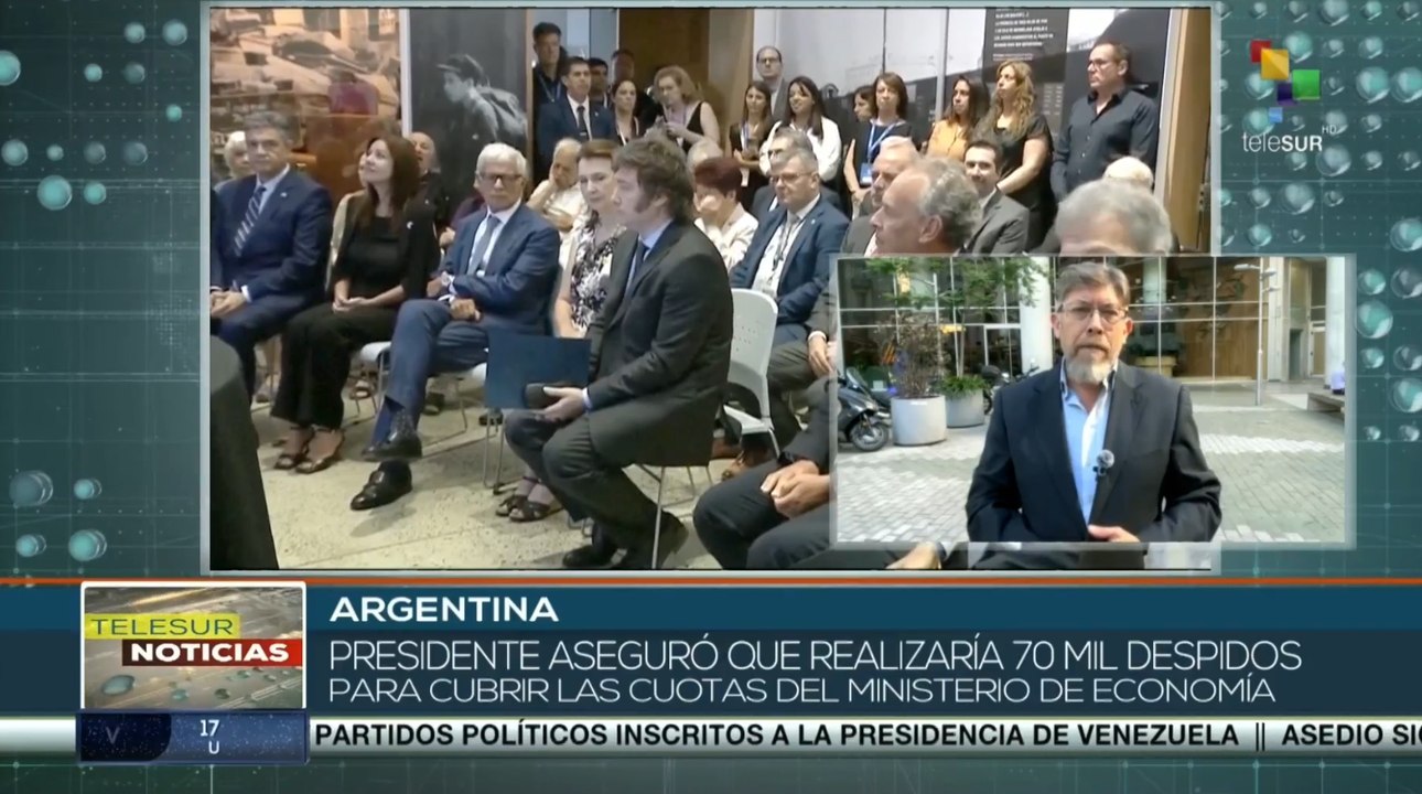 En Argentina el Pdte. Milei realizará un despido de 70 mil trabajadores públicos