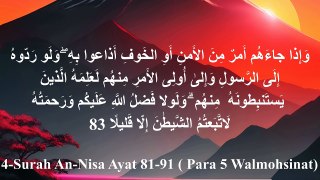 |Surah An-Nisa|Al Nisa Surah|surah nisa| Ayat |81-91 by Sayed Saleem|