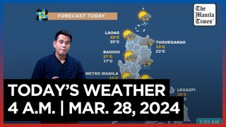 Today's Weather, 4 A.M. | Mar. 28, 2024