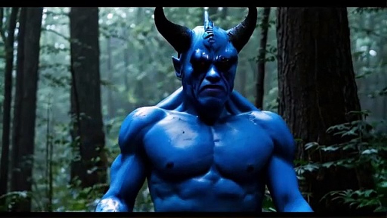 Wizards in the forbidden forest fighting demons.