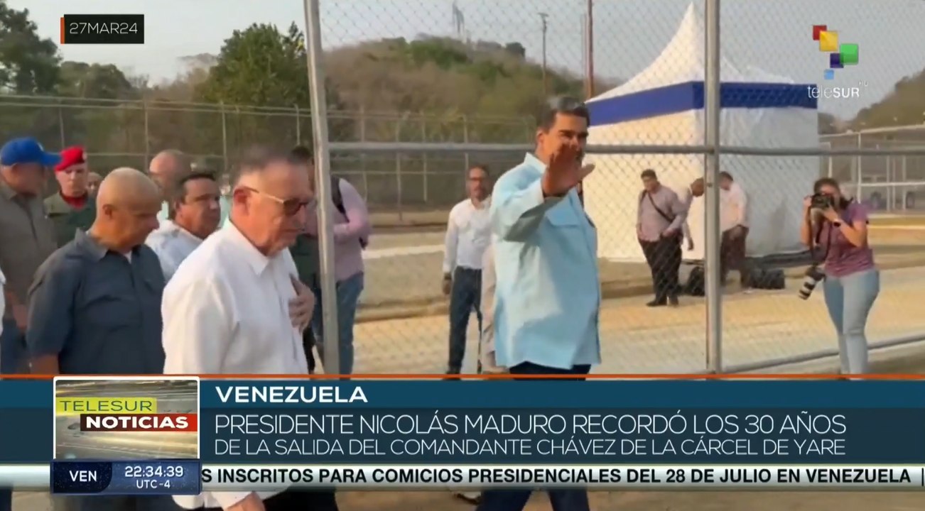 Pdte. Maduro recordó la salida de Chávez de la cárcel de Yare