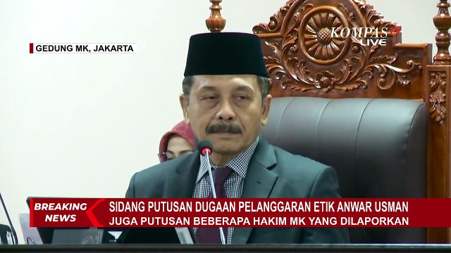 Ini 3 Majelis Hakim dari MKMK yang Pimpin Sidang Putusan Dugaan Pelanggaran Etik Anwar Usman Cs