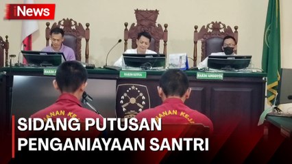 Pelaku Penganiayaan Santri di Kediri Divonis 6,5 Tahun Penjara