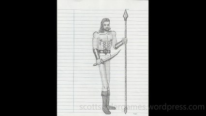 Barbarian Pencil Sketch Video #46 (03-27-2024)