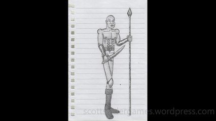 Barbarian Pencil Sketch Video #48 (03-27-2024)