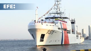 El buque científico ARC Simón Bolívar llega a Cartagena desde la Antártida