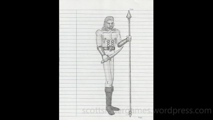 Barbarian Pencil Sketch Video #51 (03-27-2024)