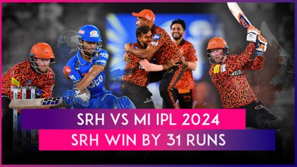 Download Video: SRH vs MI IPL 2024 Stat Highlights: Sunrisers Hyderabad Win In Record-Breaking Encounter