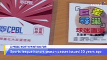 Taiwan's Baseball League Honors 30-Year-Old Season Pass Prizes