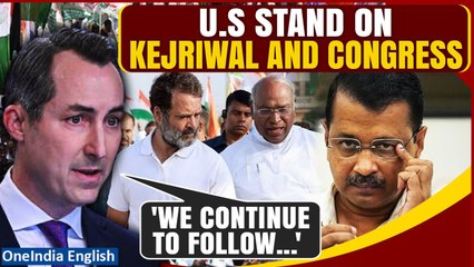 US State Dept. Presses India on Kejriwal's Arrest and Congress Party Funds| Oneindia News