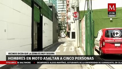 5 personas sufren un asalto a mano armada en la Ciudad de México