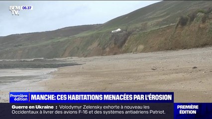 Manche: une maison à flanc de falaise menace de basculer dans le vide à cause de l'érosion